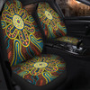 Australia Dot Painting Inspired Aboriginal Car Seat Cover - Aboriginal Dot Art Color Inspired Car Seat Cover