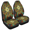 Australia Dot Painting Inspired Aboriginal Car Seat Cover - Aboriginal Dot Art Color Inspired Car Seat Cover