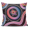 Australia Dot Painting Inspired Aboriginal Pillow Cases - Turtles With Dot In Aboriginal Pillow Cases