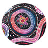 Australia Dot Painting Inspired Aboriginal Round Rug - Turtles With Dot In Aboriginal Round Rug