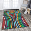 Australia Dot Painting Inspired Aboriginal Area Rug - Dot Color In The Aboriginal Style Area Rug