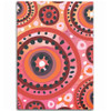 Australia Dot Painting Inspired Aboriginal Area Rug - Circle In The Aboriginal Dot Art Style Area Rug