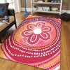 Australia Dot Painting Inspired Aboriginal Area Rug - Aboriginal Style Dot Area Rug