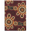 Australia Dot Painting Inspired Aboriginal Area Rug - Aboriginal Dot Pattern Painting Art Area Rug