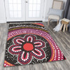 Australia Dot Painting Inspired Aboriginal Area Rug - Aboriginal Color Dot Inspired Area Rug