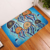 Australia Dot Painting Inspired Aboriginal Doormat - Jellyfish Art In Aboriginal Dot Style Doormat