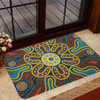 Australia Dot Painting Inspired Aboriginal Doormat - Aboriginal Dot Art Color Inspired Doormat