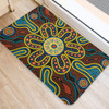 Australia Dot Painting Inspired Aboriginal Doormat - Aboriginal Dot Art Color Inspired Doormat