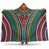 Australia Dot Painting Inspired Aboriginal Hooded Blanket - Dot Color In The Aboriginal Style Hooded Blanket
