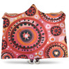 Australia Dot Painting Inspired Aboriginal Hooded Blanket - Circle In The Aboriginal Dot Art Style Hooded Blanket