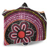 Australia Dot Painting Inspired Aboriginal Hooded Blanket - Aboriginal Color Dot Inspired Hooded Blanket