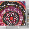 Australia Dot Painting Inspired Aboriginal Shower Curtain - Aboriginal Color Dot Inspired Shower Curtain