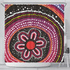 Australia Dot Painting Inspired Aboriginal Shower Curtain - Aboriginal Color Dot Inspired Shower Curtain