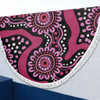 Australia Dot Painting Inspired Aboriginal Beach Blanket - Pink Flowers Aboriginal Dot Art Beach Blanket