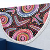 Australia Dot Painting Inspired Aboriginal Beach Blanket - Boomerang From Aboriginal Art Beach Blanket