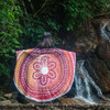 Australia Dot Painting Inspired Aboriginal Beach Blanket - Aboriginal Style Dot Beach Blanket