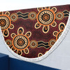 Australia Dot Painting Inspired Aboriginal Beach Blanket - Aboriginal Dot Pattern Painting Art Beach Blanket