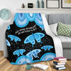 Australia Animals Aboriginal Blanket - Your Wings Already Exist Aboriginal Blue Butterflies Art Inspired Blanket
