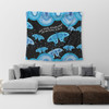 Australia Animals Aboriginal Tapestry - Your Wings Already Exist Aboriginal Blue Butterflies Art Inspired Tapestry