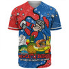 Newcastle Knights Custom Baseball Shirt - Australian Big Things Baseball Shirt
