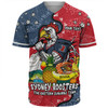 Sydney Roosters Custom Baseball Shirt - Australian Big Things Baseball Shirt