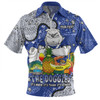 Canterbury-Bankstown Bulldogs Custom Zip Polo Shirt - Australian Big Things Zip Polo Shirt