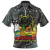 Penrith Panthers Custom Zip Polo Shirt - Australian Big Things Zip Polo Shirt