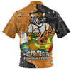 Wests Tigers Custom Zip Polo Shirt - Australian Big Things Zip Polo Shirt