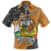 Wests Tigers Custom Zip Polo Shirt - Australian Big Things Zip Polo Shirt