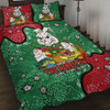 South Sydney Rabbitohs Quilt Bed Set - Australian Big Things Quilt Bed Set