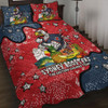 Sydney Roosters Custom Quilt Bed Set - Australian Big Things Quilt Bed Set