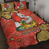 Redcliffe Dolphins Custom Quilt Bed Set - Australian Big Things Quilt Bed Set