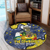 North Queensland Cowboys Custom Round Rug - Australian Big Things Round Rug