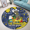 North Queensland Cowboys Custom Round Rug - Australian Big Things Round Rug