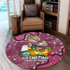 Queensland Cane Toads Custom Round Rug - Australian Big Things Round Rug