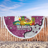 Manly Warringah Sea Eagles Beach Blanket - Australian Big Things Beach Blanket