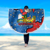 Newcastle Knights Custom Beach Blanket - Australian Big Things Beach Blanket