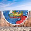 Newcastle Knights Custom Beach Blanket - Australian Big Things Beach Blanket