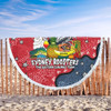 Sydney Roosters Custom Beach Blanket - Australian Big Things Beach Blanket