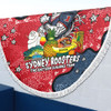 Sydney Roosters Custom Beach Blanket - Australian Big Things Beach Blanket