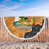 Wests Tigers Custom Beach Blanket - Australian Big Things Beach Blanket