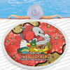 Redcliffe Dolphins Custom Beach Blanket - Australian Big Things Beach Blanket