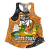 Wests Tigers Custom Women Racerback Singlet - Australian Big Things Women Racerback Singlet