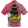 Penrith Panthers Custom Zip Polo Shirt - Australian Big Things (Pink) Zip Polo Shirt