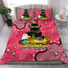 Penrith Panthers Custom Bedding Set - Australian Big Things (Pink) Bedding Set