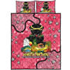 Penrith Panthers Custom Quilt Bed Set - Australian Big Things (Pink) Quilt Bed Set