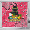 Penrith Panthers Custom Shower Curtain - Australian Big Things (Pink) Shower Curtain