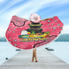 Penrith Panthers Custom Beach Blanket - Australian Big Things (Pink) Beach Blanket