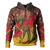 Australia Aboriginal Hoodie - Red Eucalyptus Aboriginal Dot Art Hoodie