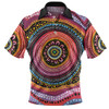 Australia Aboriginal Polo Shirt - Aboriginal Showcasing Dot Art Design Polo Shirt